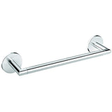 Round Self-Adhesive Towel Bar Rail Holder Hanger Bath Towel Hanging Rack, Chrome