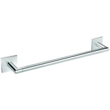 Square Self-Adhesive Towel Bar Rail Holder Hanger Bath Towel Hanging Rack Chrome