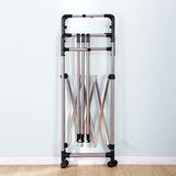 SUNPACE Laundry Drying Rack for Clothes SUN001 Rolling Collapsible Sweater Folding Clothes Dryer Rack for Outdoor and Indoor Use