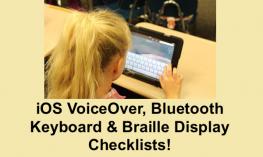 iPad Checklists: VoiceOver Gestures, Braille Display & Keyboard