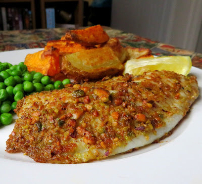 Pistachio & Lemon Dusted Tilapia