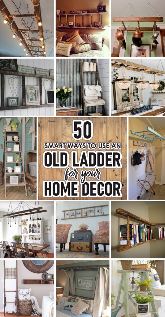 50 Smart Ways To Use an Old Ladder for Your Home