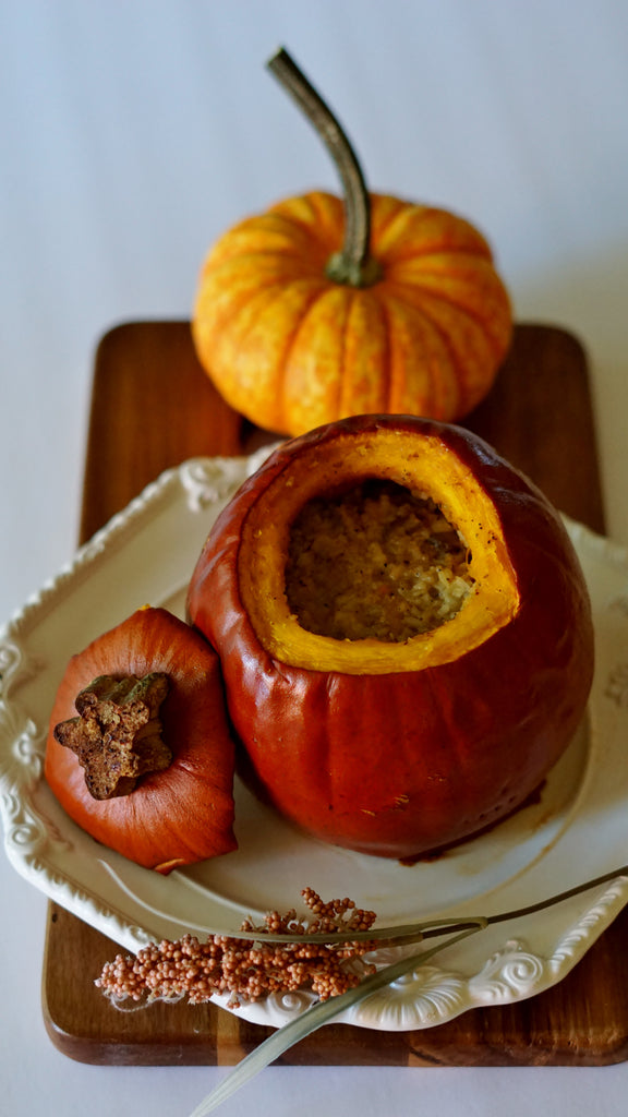 In my kitchen | baked stuffed sugar pumpkin