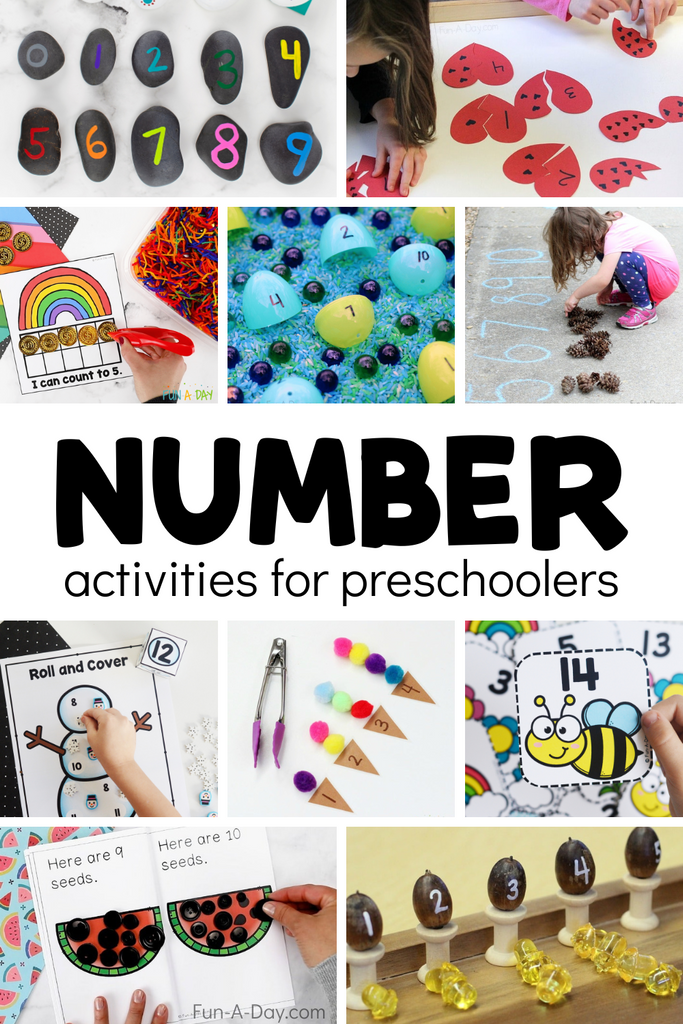 50+ Number Activities for Preschoolers