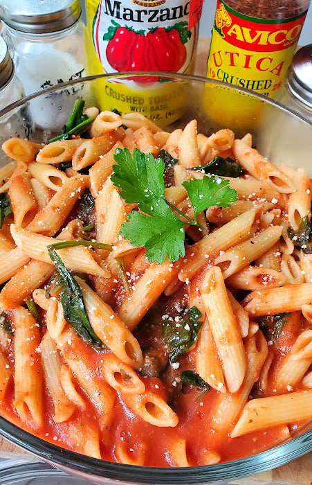 Spinach Penne Pomodoro