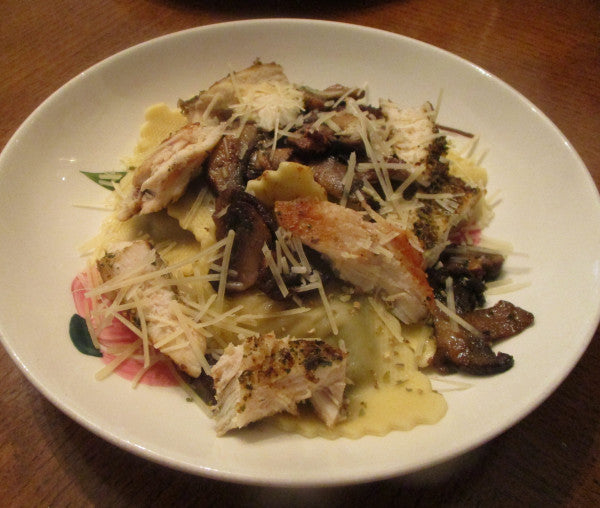 Italian Style Chicken Breasts w/ Wild Mushroom Agnolotti