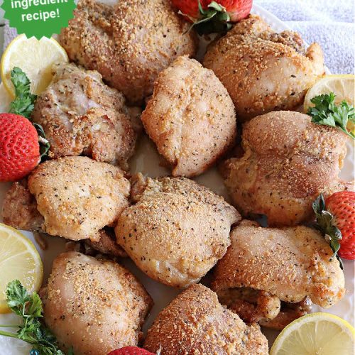 Garlic Herb Parmesan Chicken Thighs