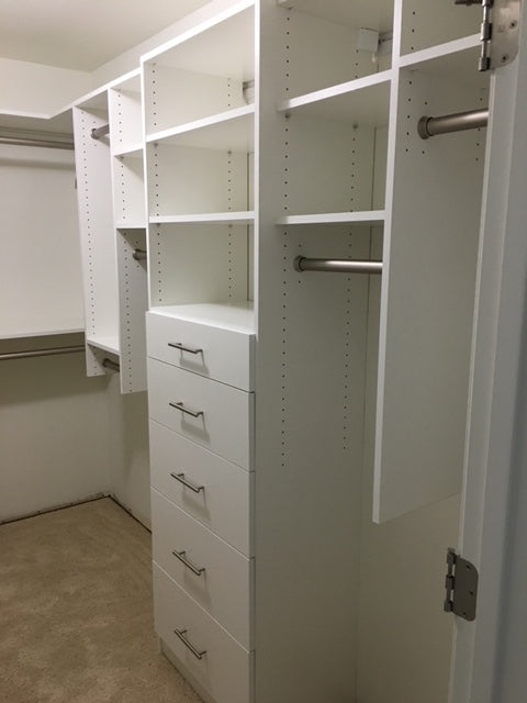 Compact Walk-In Closet With Plenty of Storage