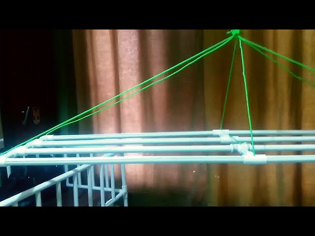 Hi People, In this video, I made the clothes drying pulley rack with PVC pipes