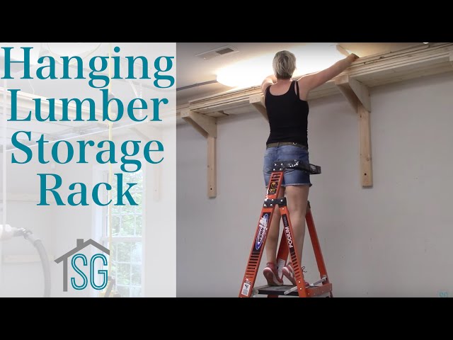 Building a lumber storage rack for my ever growing lumber pile that continually takes over my workshop