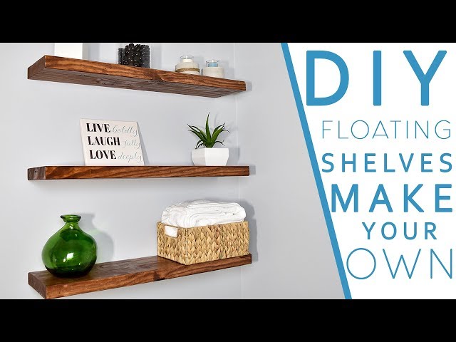 Floating shelves can enhance any area