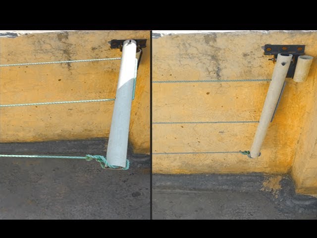 Hello Friends, Today I Make A Wall Mount Foldable Clothes Drying Rack