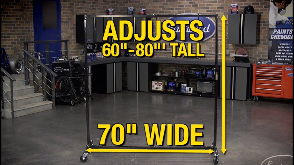 Portable Paint Rack - Hang Hoods, Doors, Wheels & More for Painting & Powder Coating - Eastwood by Eastwood Company (1 year ago)