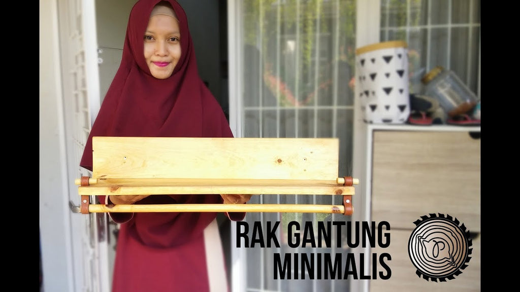 Cara buat rak gantung minimalis, gak kalah sama ikea gess..