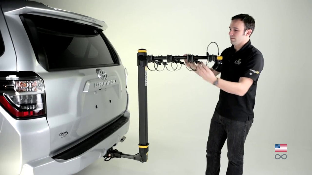 Saris Bike Porter Hitch 4 bike hanging bike rack by RacksForCars.com (4 years ago)