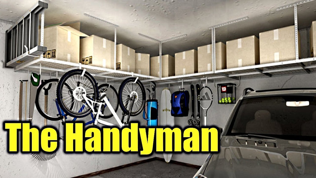 How To Install Garage Storage Racks that hang from ceiling | THE HANDYMAN by The Handyman (2 years ago)
