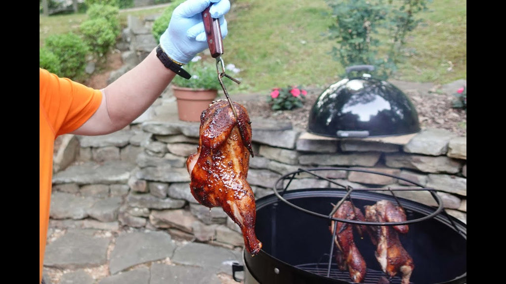 Making Tasty & Moist Half-Chicken on the WSM with the Hunsaker Hanging Rack by rayc76knoxville (10 months ago)