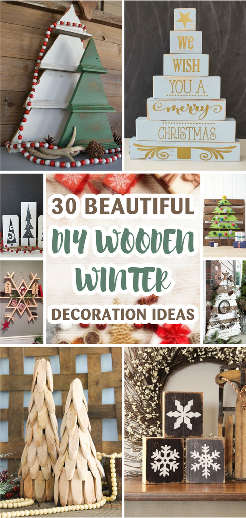 30 Simple yet Beautiful DIY Wood Winter Decor Ideas