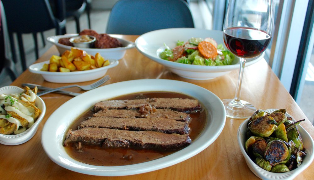 Passover Brisket recipe via Chef Danny Serfer of Blue Collar