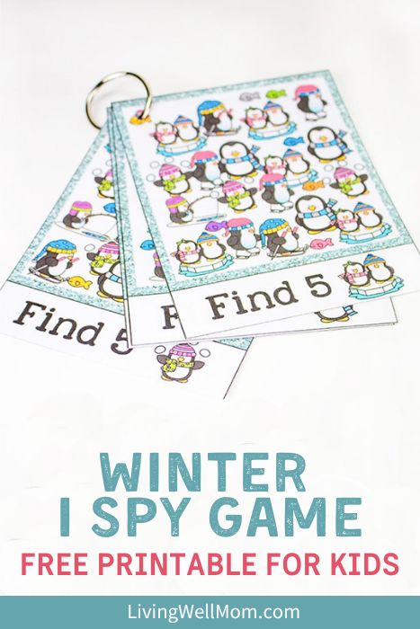 Winter I Spy For Kids {Free Printable}