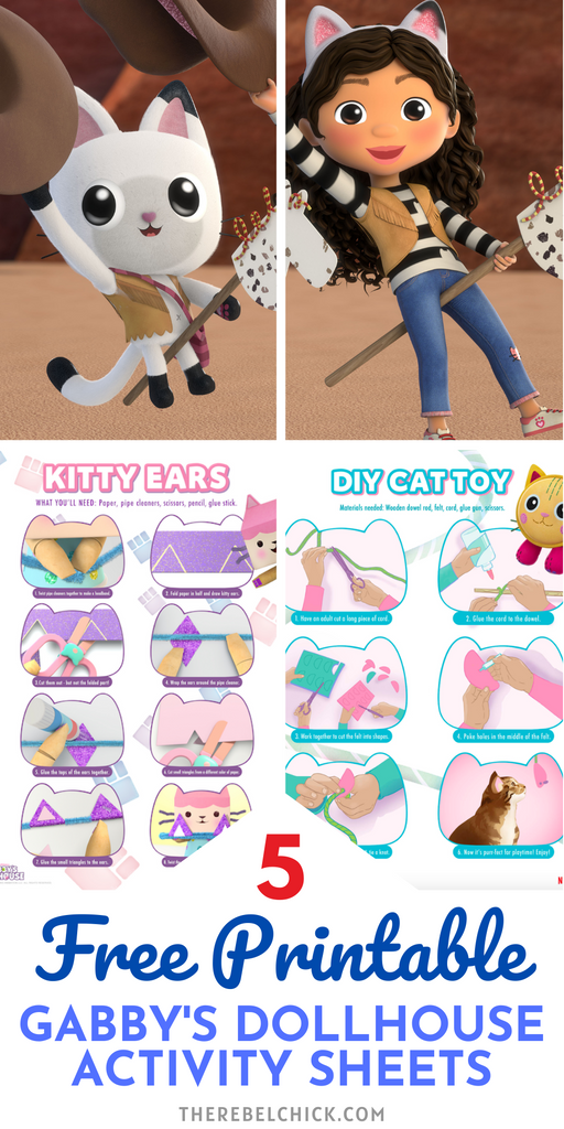 Gabby’s Dollhouse Free Printable Activity Sheets