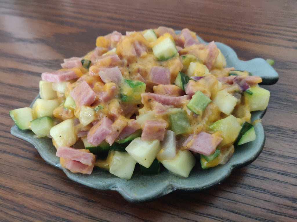 Pork Roll & Zucchini Hash