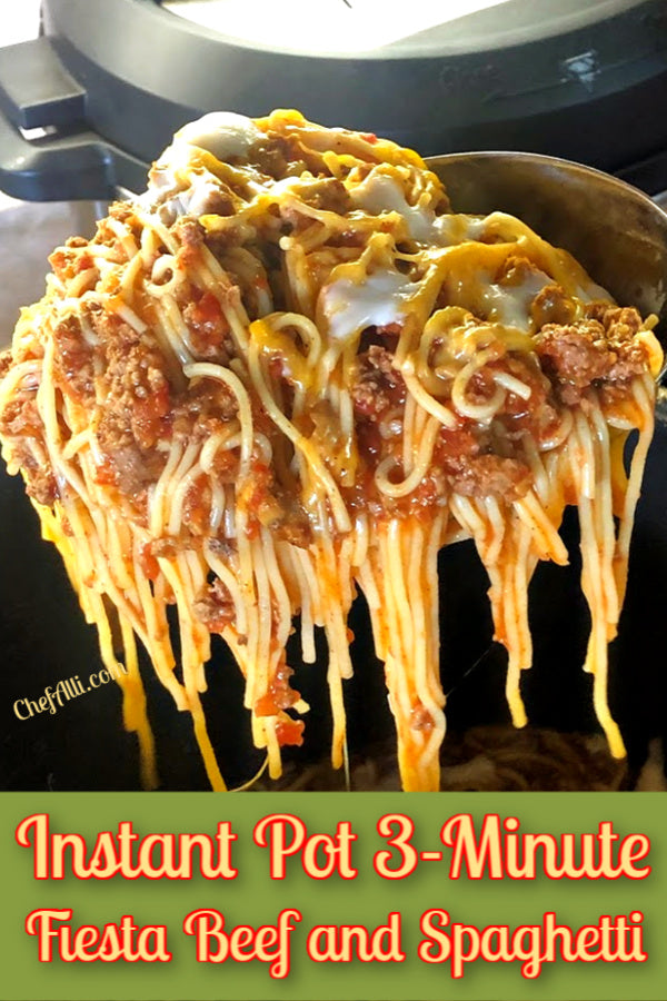 Instant Pot Fiesta Beef and Spaghetti