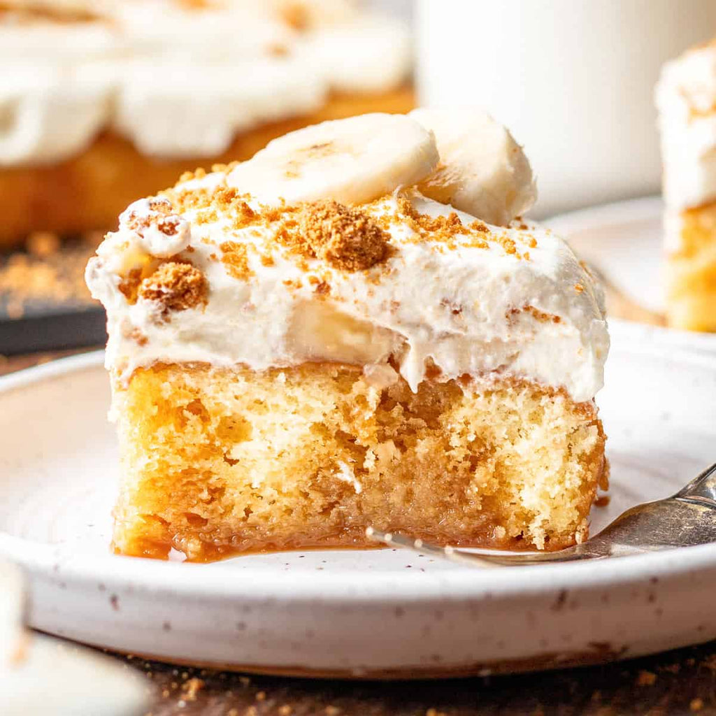 Bananas Foster Poke Cake (+Video)