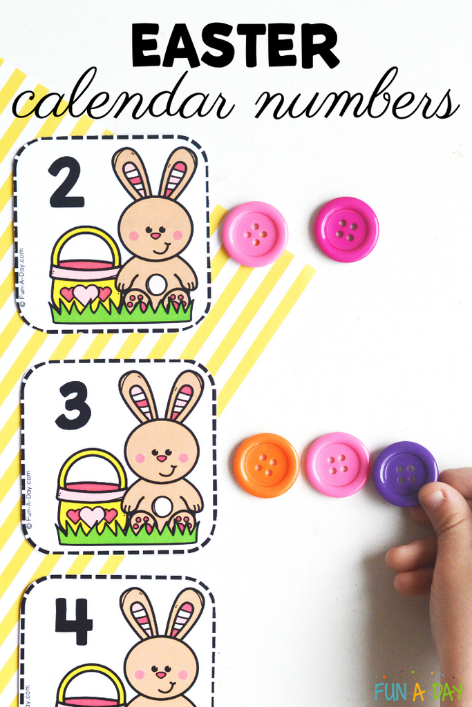 Easter Calendar Numbers Free Printable