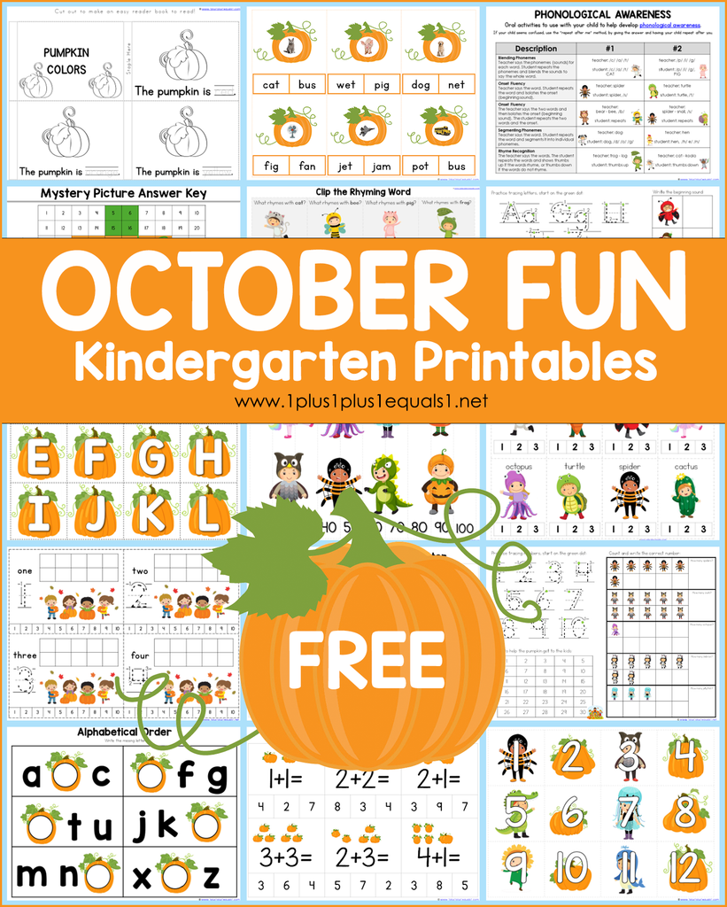 October Fun – Pumpkin Printables for Kids