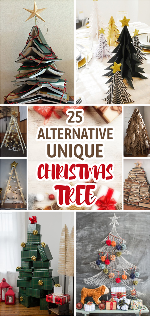 25 Alternative Unique Christmas Tree to Try This Year