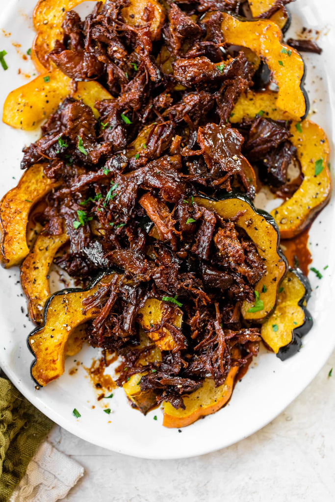 Honey Ginger Pork with Acorn Squash