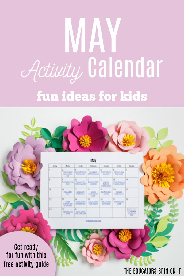 May Activities for Kids After School {Free Activity Calendar}