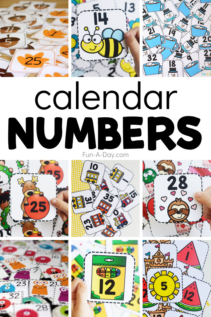 Calendar Numbers for the Whole Year