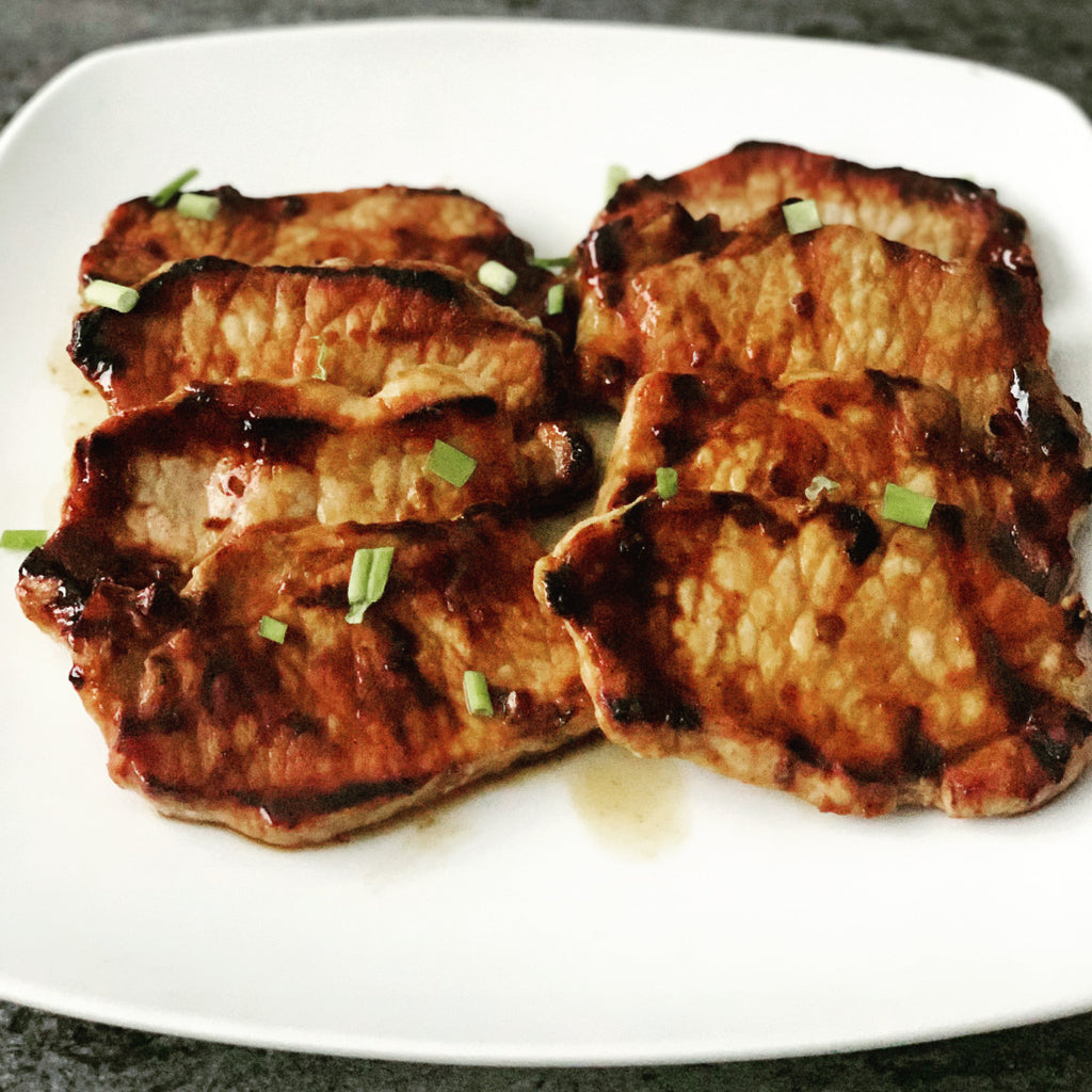 hoisin pork chops.