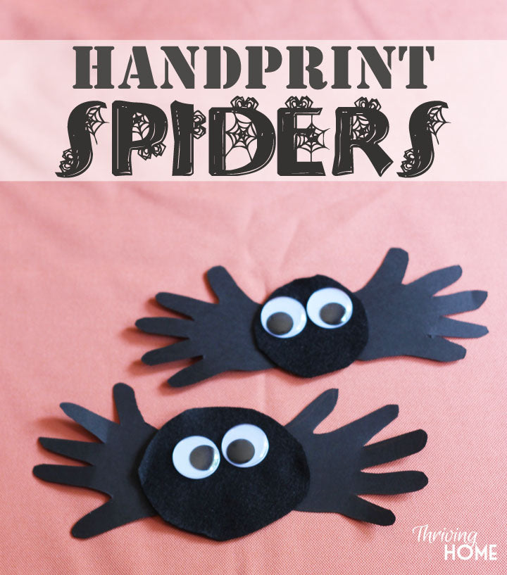 Halloween Spider Handprint Craft