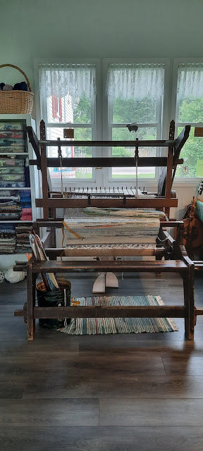 Weaving Away on "The Kangas Loom"