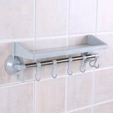 Suction Cup Type Wall Hanging Rack for Kitchen Bathroom Storage