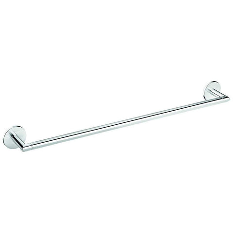 Round Self-Adhesive Towel Bar Rail Holder Hanger Bath Towel Hanging Rack, Chrome