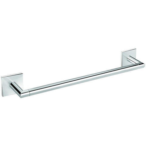 Square Self-Adhesive Towel Bar Rail Holder Hanger Bath Towel Hanging Rack Chrome