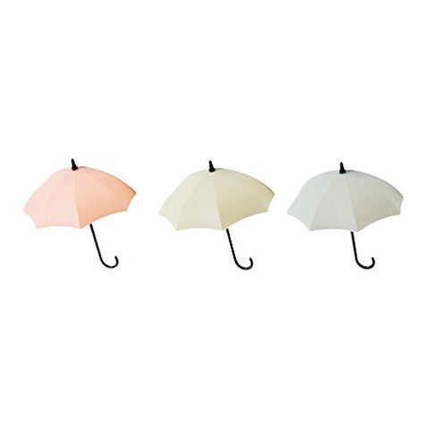 Sagton 3pcs/Set Cute Umbrella Wall Mount Key Holder Wall Hook Hanger Organizer Durable