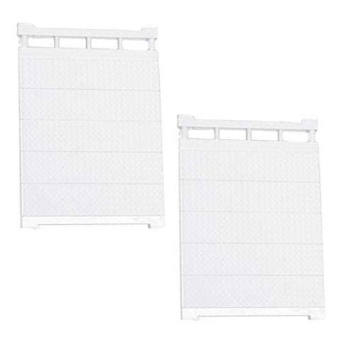 Prettyia 2pcs Heavy Duty Metal Shelf Organizer,Expandable Closet Shelf & Rod,Space Saver Tension Racks, White, 50-80cm