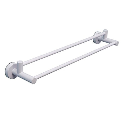 Ping Bu Qing Yun Free Punch Double Towel Rack Bathroom Powerful Suction Cup Wall Towel Rack Bathroom Wall-Mounted Towel Bar652mm86mm136mm Towel Rack