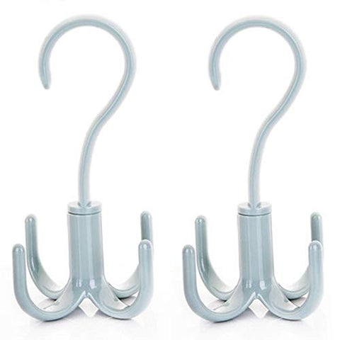Fealkira Belt Hanger Scarf Tie Rack Holder Hook for Closet Organizer 360 Degree Rotating (color03)