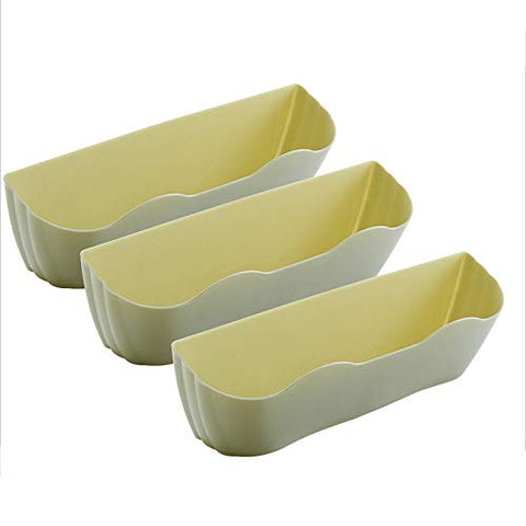 Jueven Wall Mounted Shoes Rack 3pack, Bathroom bathroom Plastic Shoes Holder Storage Organizer (Color : Green)