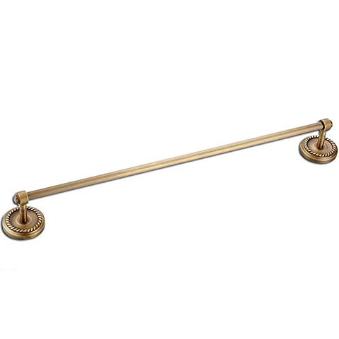 Ping Bu Qing Yun Towel Rack - All Copper, European Antique Brushed Carved Bathroom Single Towel Rack, Suitable for Bathroom, Home -63X6.5X7cm Towel Rack