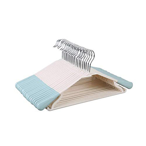 20-Piece Hanger Multi-Function Seamless Drying Rack Suit Shirt Clothes Rack Plastic Non-Slip Hanger (Color : G)