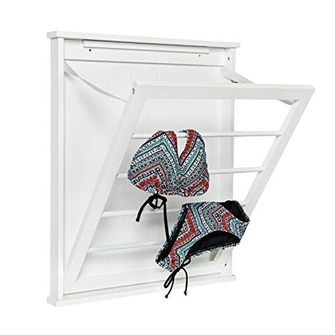 Honey-Can-Do DRY-04446 Small Wall-Mounted Drying Rack, White