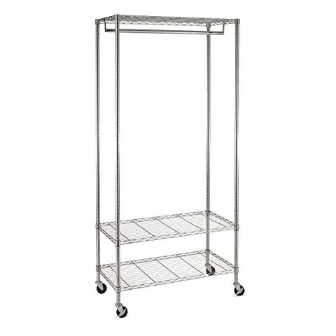 Honey-Can-Do GAR-02079 3-Shelf Deluxe Garment Rack