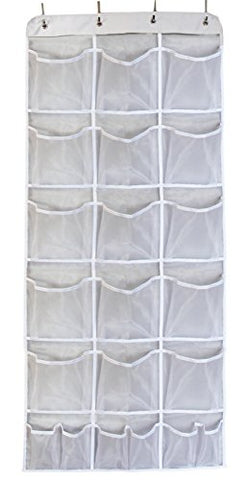 Misslo Mesh Waterproof Hanging Over the Door Organizer For Accessories Storage (15 Extra Large and 6 Middle Pockets)